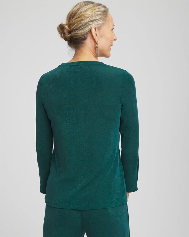 Travelers Button Sleeve Layering Top - image 3